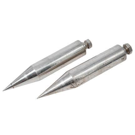 Pair of Vintage Steel Plumb Bobs with Original Fit