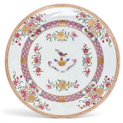 Antique Chinese Export Famille Rose Armorial Porce