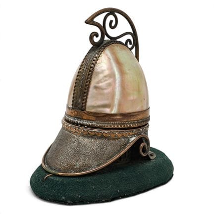 Antique Grand Tour Mother-of-Pearl Military Helmet