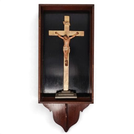 19th Cent. Italian Plaster Crucifix Late 19th cent