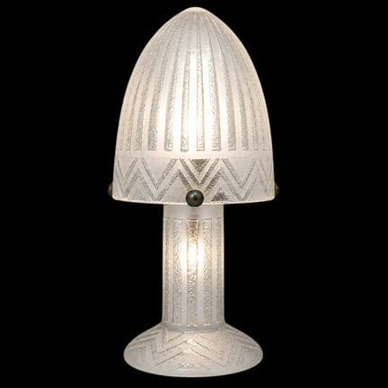 Daum Nancy – Lampe aus mattiertem und geätztem Gla