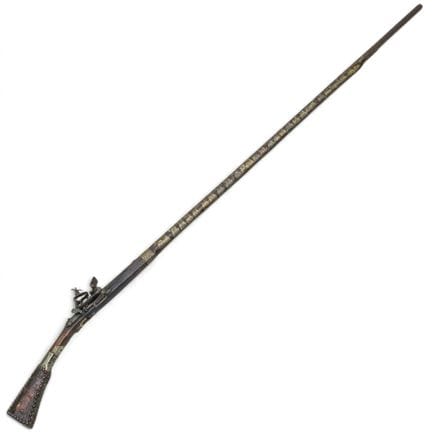 Antique Moroccan Moukhala Flintlock Long Gun Late 