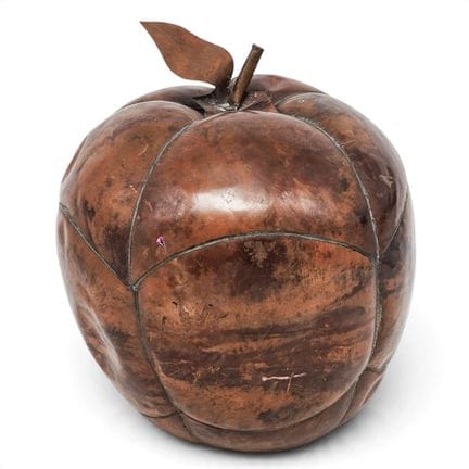Mid Century Modern Copper Apple Sculpture Mid 20th