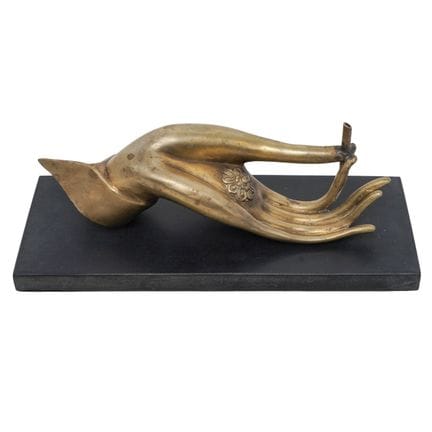 Vintage Brass Buddha Hand Buddhivista Incense Hold