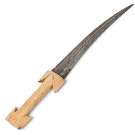 Antiker osmanischer Jambiya-/Khanjar-Dolch mit Sch
