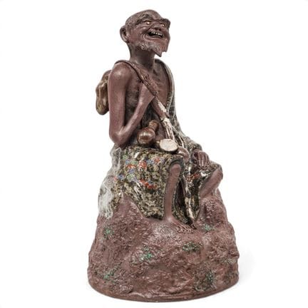 Vintage Chinese Shiwan Terracotta Ji Gong Figurine