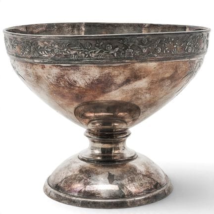 Antique Meriden Quadruple Plated & Engraved Pedest