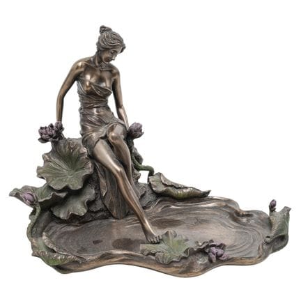 Veronese Lady at Lily Pond Desk Tray 20th century 