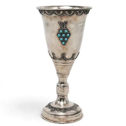 Vintage israelischer Kiddusch-Becher aus 935er Sil