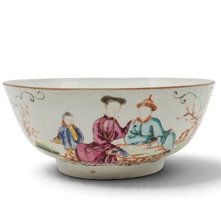 Chinese Export Porcelain "Mandarin Palette" Bowl E