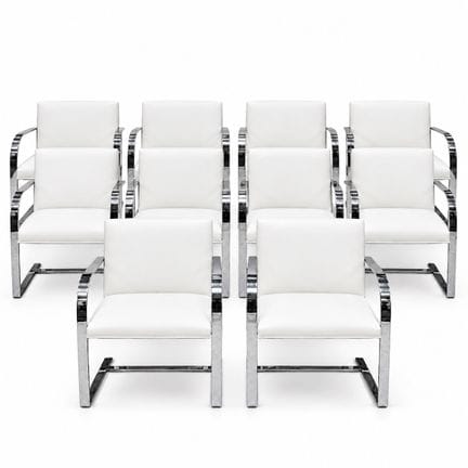 (10 Stück) Knoll von Ludwig Mies van der Rohe „Brn