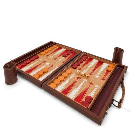 Vintage Bakelite Backgammon Set Mid 20th Cent Arti