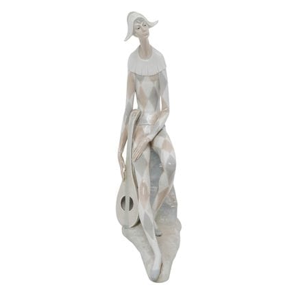 NAO "Sad Arlequin" Porcelain Figurine Mid 20th Cen