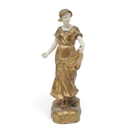 Eugene Bernoud (French, 1850-1921) Gilded Bronze &