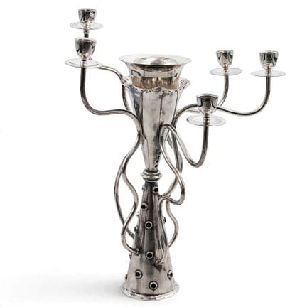 Borek Sipek x Driade Simon Silver Plated Candelabr