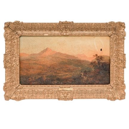 查尔斯·埃德蒙·罗博瑟姆（英国，1856-1921）《山景》 布面油画 19世纪后期，英格兰 艺术家