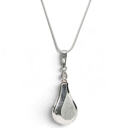 Italian Sterling Silver Perfume Bottle Pendant Nec