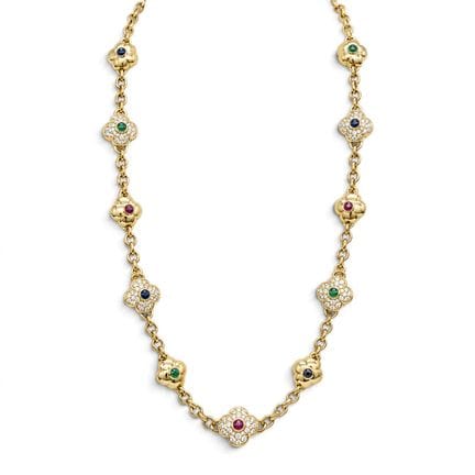 Collier massif en or jaune 18 carats avec maillons