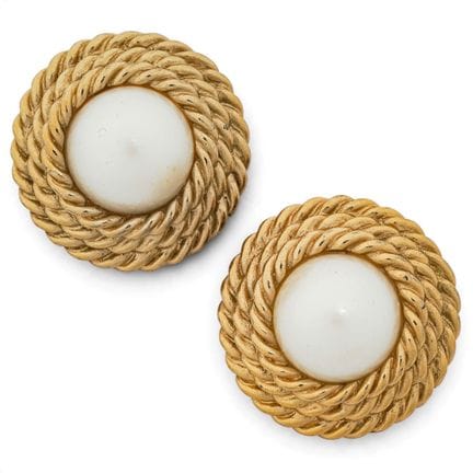 Boucles d'oreilles à clip Chanel en costume, avec 
