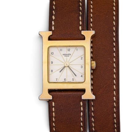 Montre Hermès « Heure H » en acier inoxydable plaq
