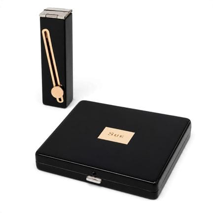 Tiffany &amp; Co. Boîte à maquillage et étui à rou