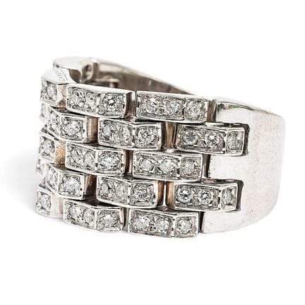 Bague Chimento en or blanc 18 carats et diamants à