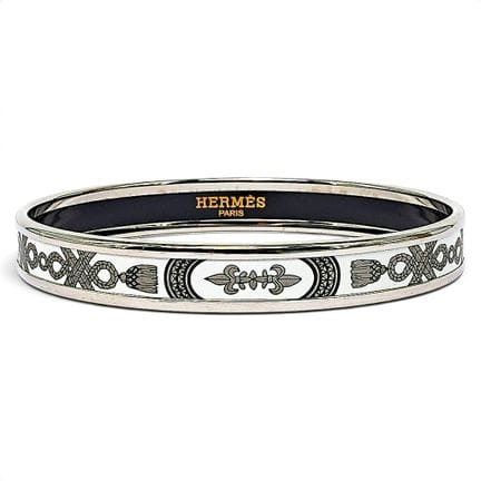 Bracelet rigide fin Hermès « Grand Apparat » en ém