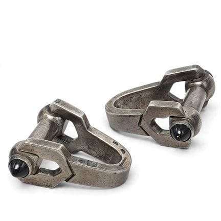 Bouton de manchette français en argent sterling et