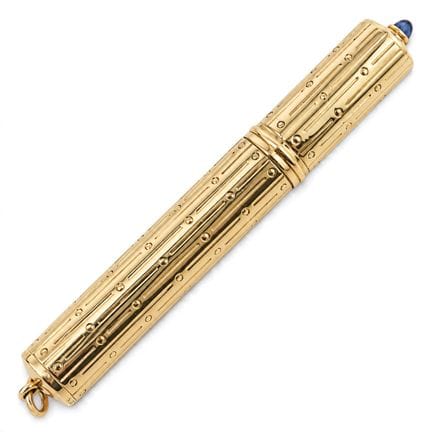 Briquet Cartier Art déco en or jaune 14 carats et 