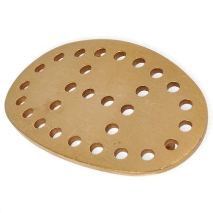 Hermes "Mirage" Brushed Gold-Plated H Belt Buckle 