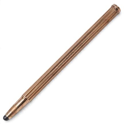 Crayon de courtier en bourse ancien en or jaune 14