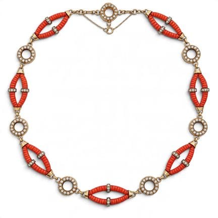 Collier à maillons Cartier en or jaune 18 carats, 