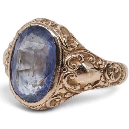 Bague en filigrane Allsopp Brothers en or 14 carat