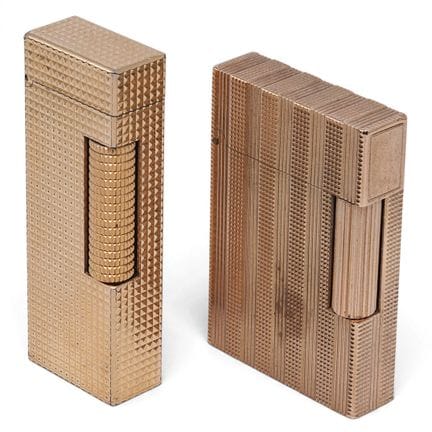 2 (pc) Dunhill & S.T. Dupont Gold-Plated Lighters 