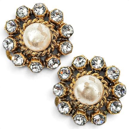 Boucles d'oreilles à clip Chanel en costume d'or, 