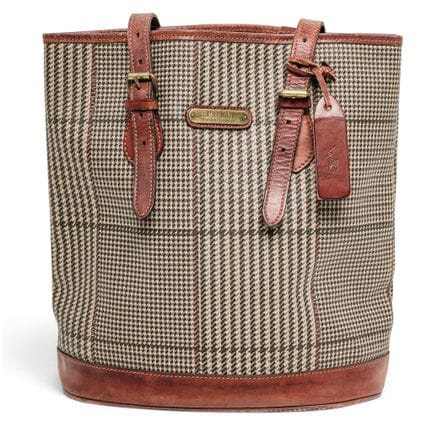 Sac fourre-tout à motif pied-de-poule Polo Ralph L