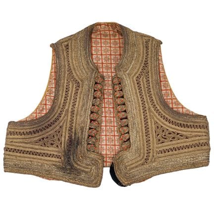 19th-Century Ottoman Balkan "Jelek" Folk Vest 19th