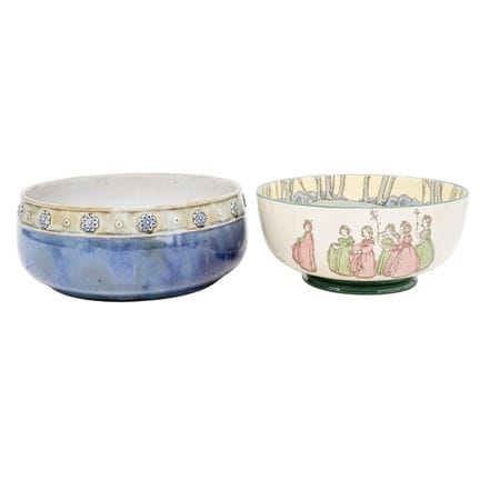 (2 pezzi) Ciotole vintage in ceramica Royal Doulto
