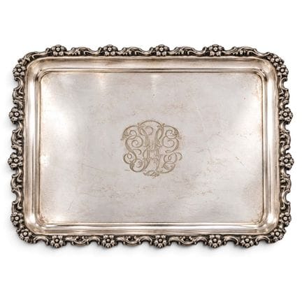 Tiffany & Co Silver Plated Serving Tray  20th Cent