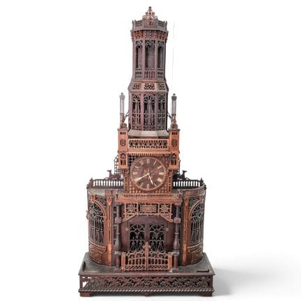 Antique American Folk Art Fretwork Gothic Cathedra
