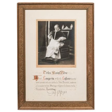 Papa Pio XI (italiano, 1857-1939) Benedizione apos
