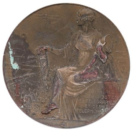 Médaille en bronze commémorant le 50e anniversaire