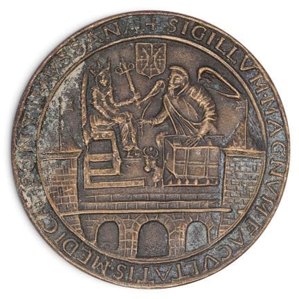 Médaille représentant le sceau historique de la Fa