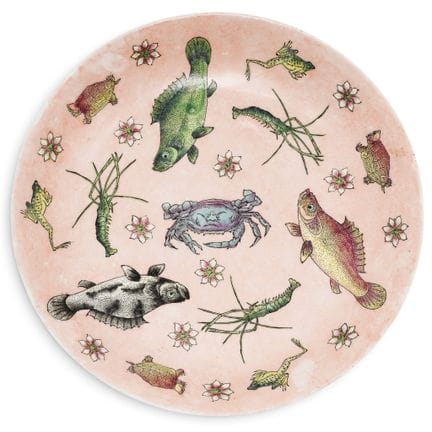 Grand bol chinois en porcelaine « Poisson-Crevette