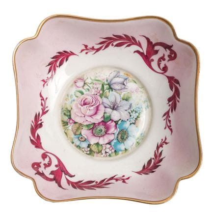 Piattino decorativo vintage in porcellana di Limog