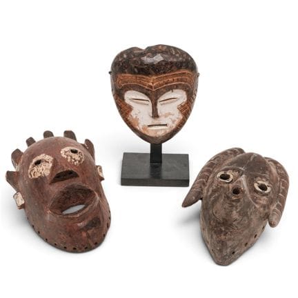 (3 pièces) Assortiment de masques tribaux africain