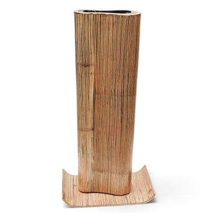 Vase de sol en bambou Oggetti, milieu-fin du XXe s