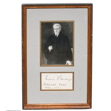 Benjamin N. Cardozo (americano, 1870-1938) Autogra