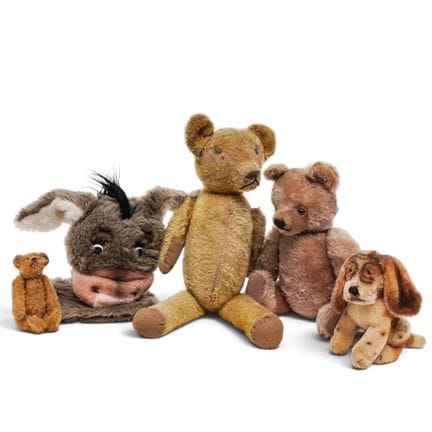 (5 pc) Vintage Steiff Stuffed Animals 20th Century
