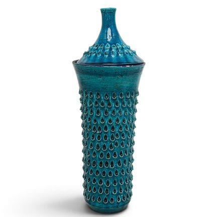 Aldo Londi pour Bitossi, vase à couvercle « Lacrim